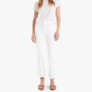 NWT White Mother Jeans, The Hustler Ankle Fray, Size 25